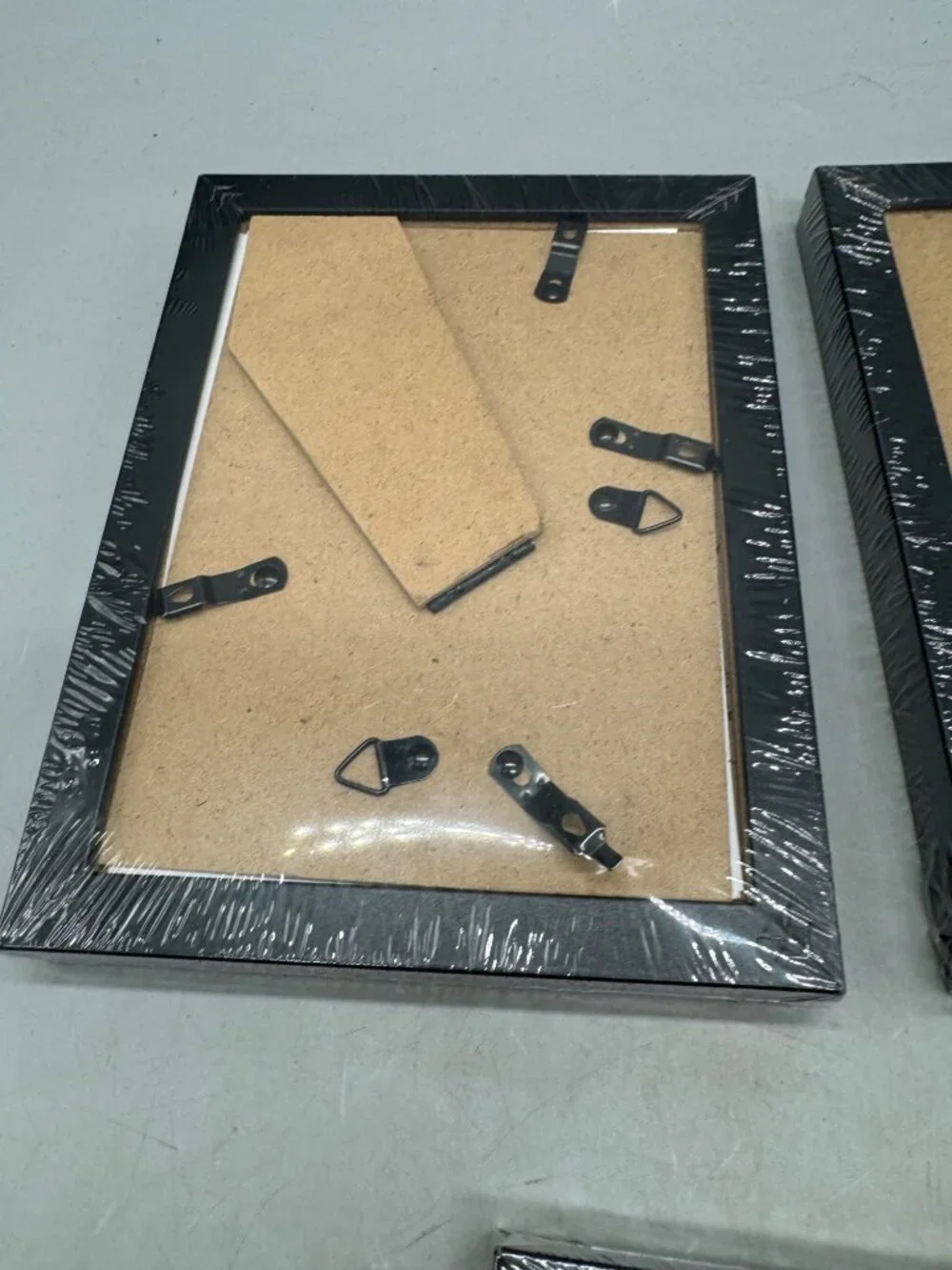 Set Of 6 Black Picture Frames With Easel Back 5x7 Inch New in Package READ